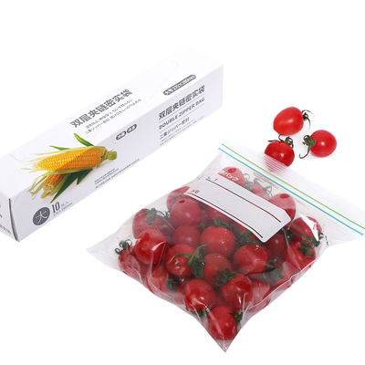 qualità  Reusable HDPE LDPE Transparent Ziplock Bag Double Zipper Sealing fabbrica