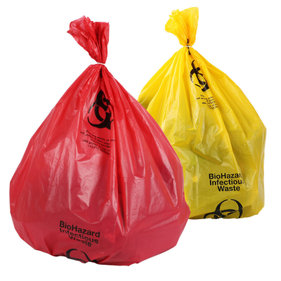 Fodere di plastica rischio biologico residuo medico rosso/giallo di buona qualità