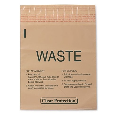 Il bastone eliminabile di pollice 9 X10 sulle borse residue contagiose sbuccia il bastone