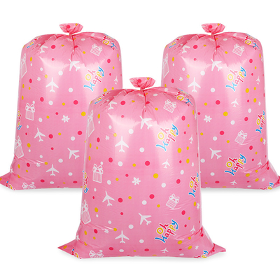 Il regalo di plastica del jumbo piano rosa di Natale di festa insacca la stampa di CMYK