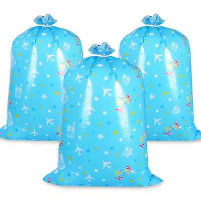 I sacchi di plastica giganti piani blu del regalo del LDPE saldano a caldo per il compleanno