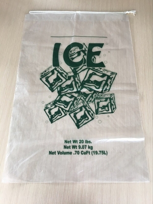 8LB LDPE Ice Bags con corda di trazione - 10