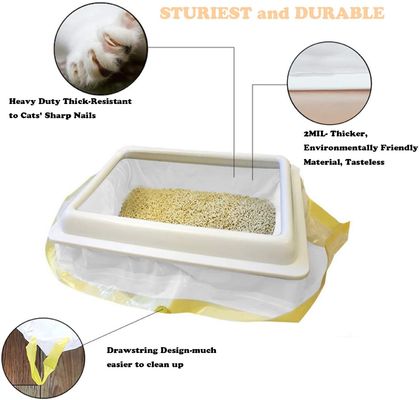 LDPE Cat Litter Box Liners di Unscented e sentito del cordone