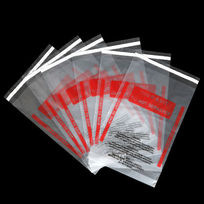 Borse autoadesive di plastica del LDPE da 40 micron con avvertimento di soffocamento