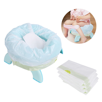 Fodere di plastica della sedia banale di Seat di toilette di addestramento del LDPE con il cuscinetto assorbente eccellente